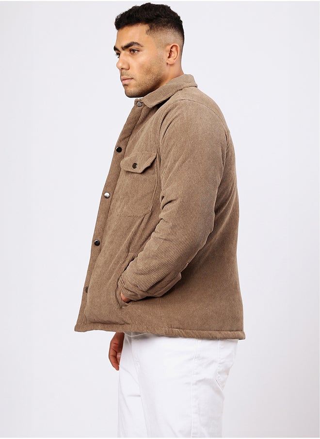 RAVIN Mocha Regular Fit Winter Corduroy Jacket  - Image 2