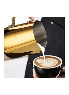 Generic Silver color stainless steel milk frother jug 900ml  - Image 3