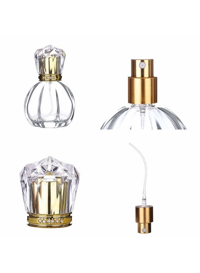 luojery 1Pc 50ML 1.7 Oz Pumpkin Shape Portable Spray Bottle Refillable Crystal Glass Atomizer Empty Fine Mist Spray Perfume Bottle 4 Free kinds of perfume dispenser(50ML 1.7 Oz Perfume Bottle) - Image 4