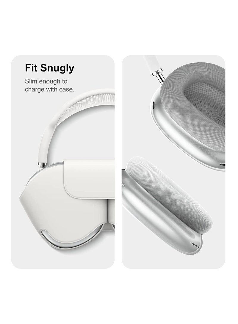 For AirPods Max Case Cover, Clear Soft TPU Skin AntiScratch, Transparent Accessories Ultra Protective Cover for Apple AirPods Max (Crystal Clear) - Image 5