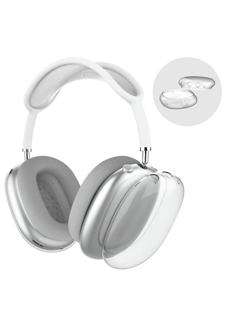 For AirPods Max Case Cover, Clear Soft TPU Skin AntiScratch, Transparent Accessories Ultra Protective Cover for Apple AirPods Max (Crystal Clear) - Image 1