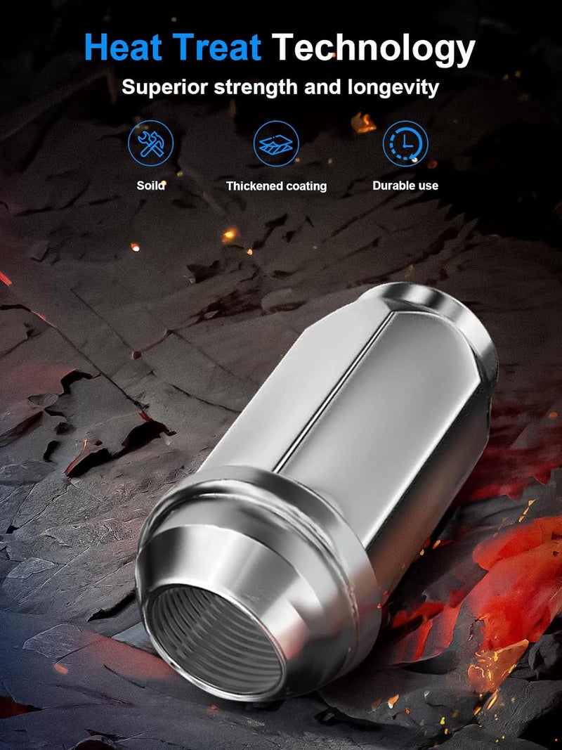 TAGMORE 24pcs M14x2.0 Chrome Lug Nuts Set - Image 4