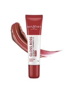Dot & Key Cocoa Lip Balm With Shea Butter For Naturally Glowing And Hydrated Lips | With Spf 30 For Sun Protection + Vitamin C + E | Lipbalm For Dry & Dark Lips To Lighten | For Women | 12Gm  - Image 1