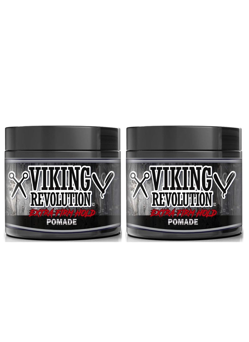 Viking Revolution Viking Revolution Extreme Hold Pomade for Men  Style  Finish Your Hair 2 Pack 