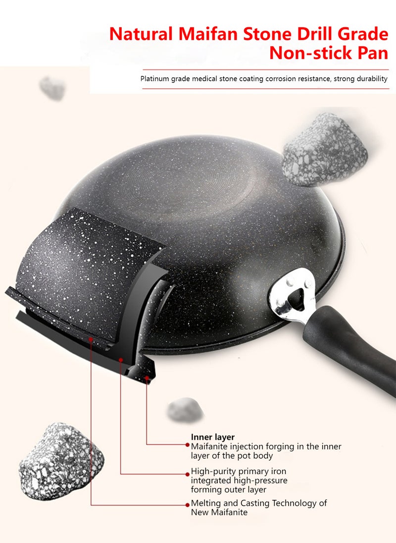 Sharpdo - 3-Piece Cookware Set, Frying Pan, Pot Set, Universal for Stoves,30/25/25cm - Image 1