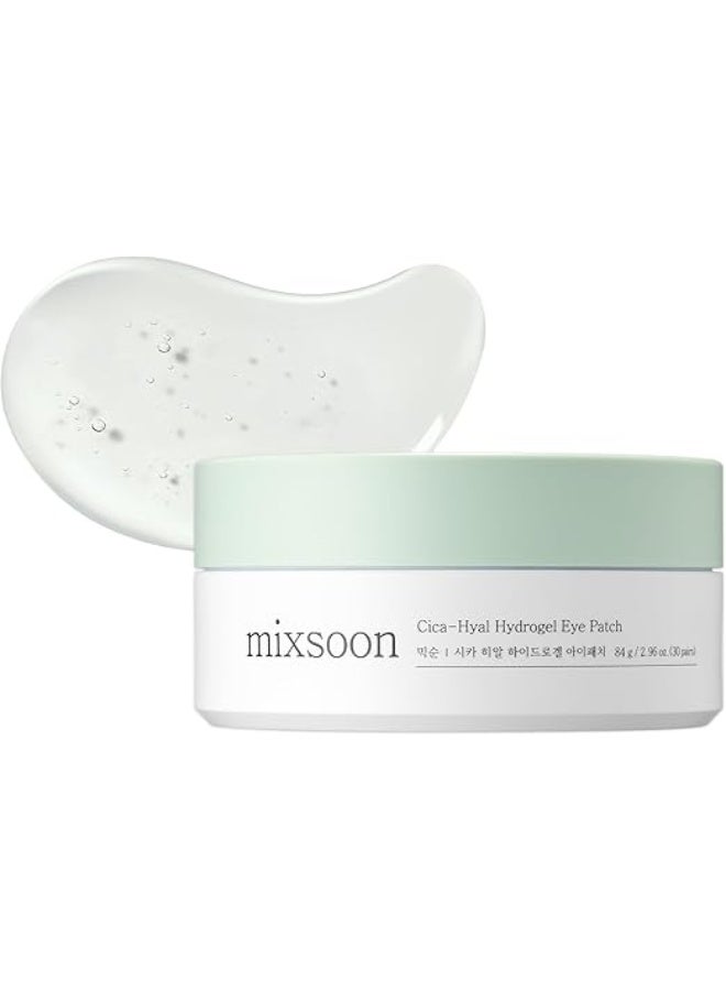 mixsoon Cica-Hyal Hydrogel Eye Patch 84 g / 2.96 oz. (30 pairs) Hydrating Radiance Easy Patch fore Korean Glass SKin Care - Image 1