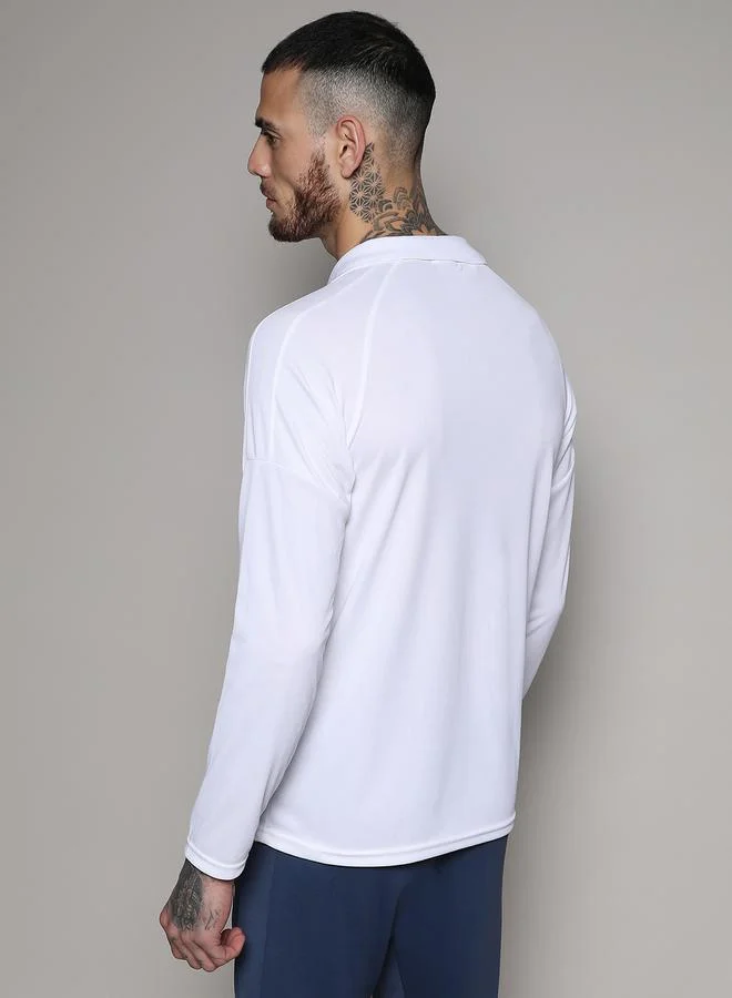 Campus Sutra Campus Sutra Contrast Print Long Sleeves T-Shirt