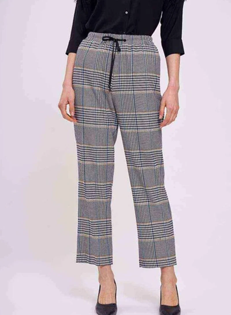 MIZALLE Drawstring Detail Printed Pants