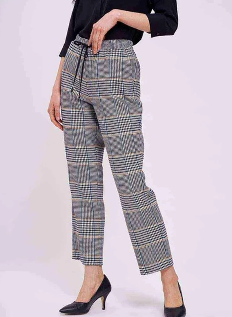 MIZALLE Drawstring Detail Printed Pants