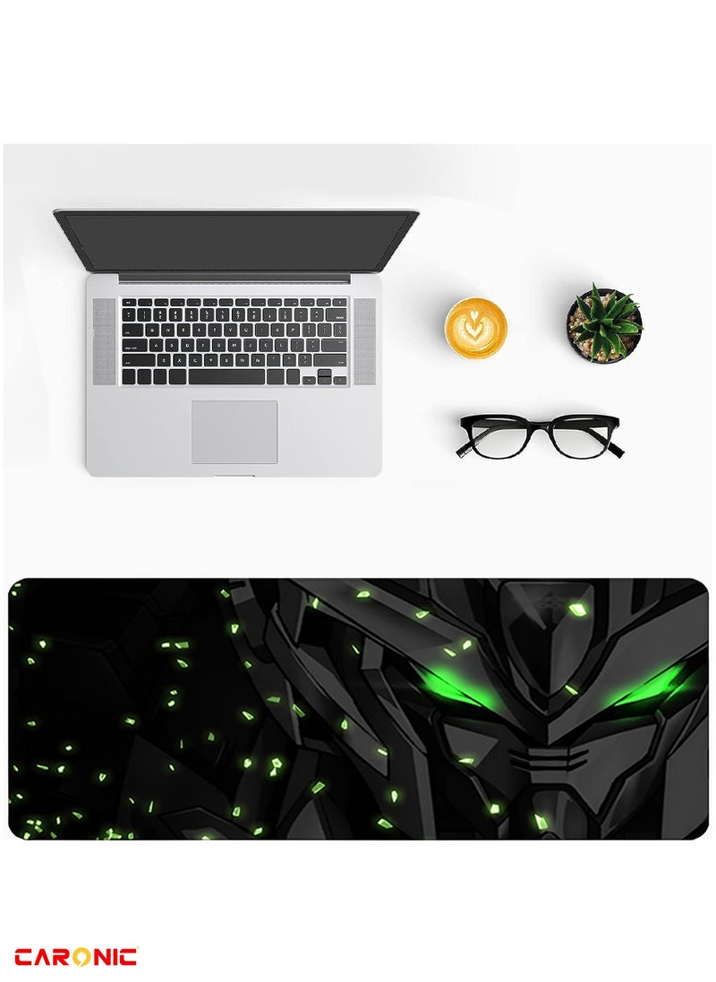 CARONIC Large Gaming Mouse Pad with Superior Micro Weave Cloth Extended Desk Mousepad with Stitched Edges Non-Slip Base Water Resist Keyboard Pad For Gamer And Office Home Carl M1974  - Image 4