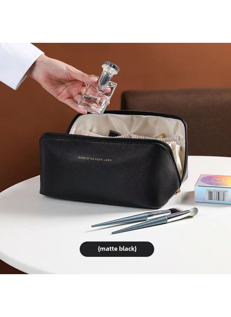 Generic - 2022 Large Capacity Cosmetic Bag for Travel matte black - Image 1