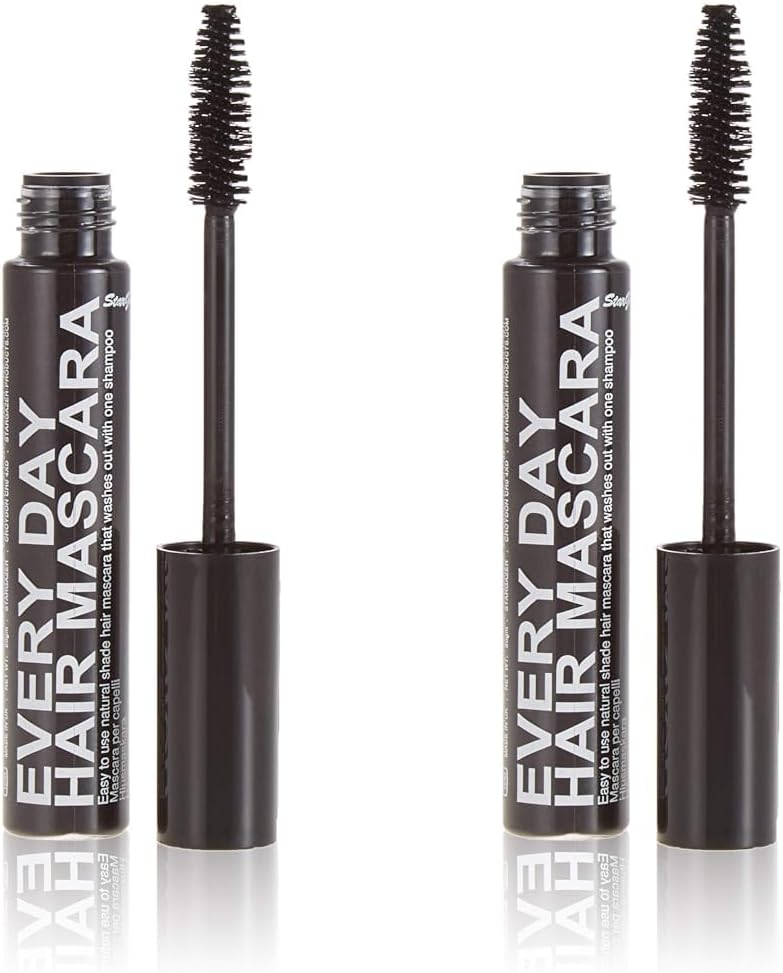 Every Day Hair Mascara Root Cover Black Easy On The Hair Root Cover Covers Grey Hair Pack of 2