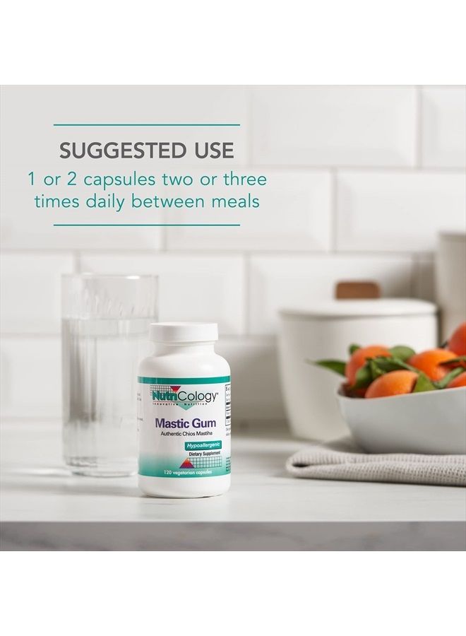 Nutricology صمغ الماستيك - ماتيها خيوس الأصلية - صحة الجهاز الهضمي، الأيض - 120 كبسولة نباتية - Image 5