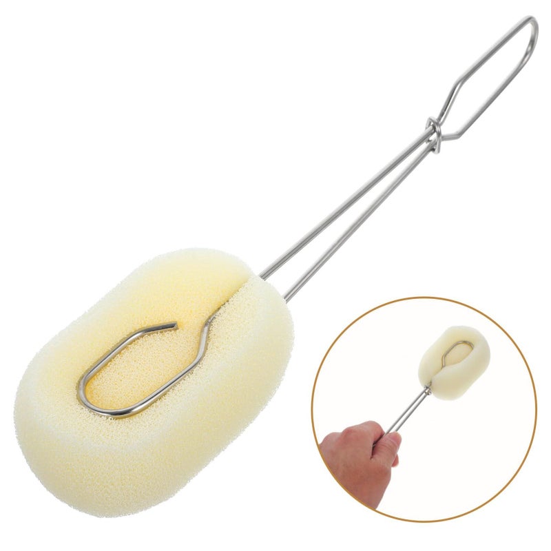 Long Handle Bottle Brush Cleaner for Water Bottles Cups and Glassware Gentle Cleaning Tool - Image 5