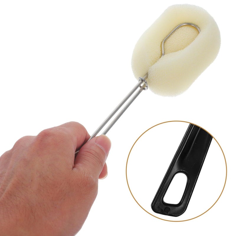Long Handle Bottle Brush Cleaner for Water Bottles Cups and Glassware Gentle Cleaning Tool - Image 4