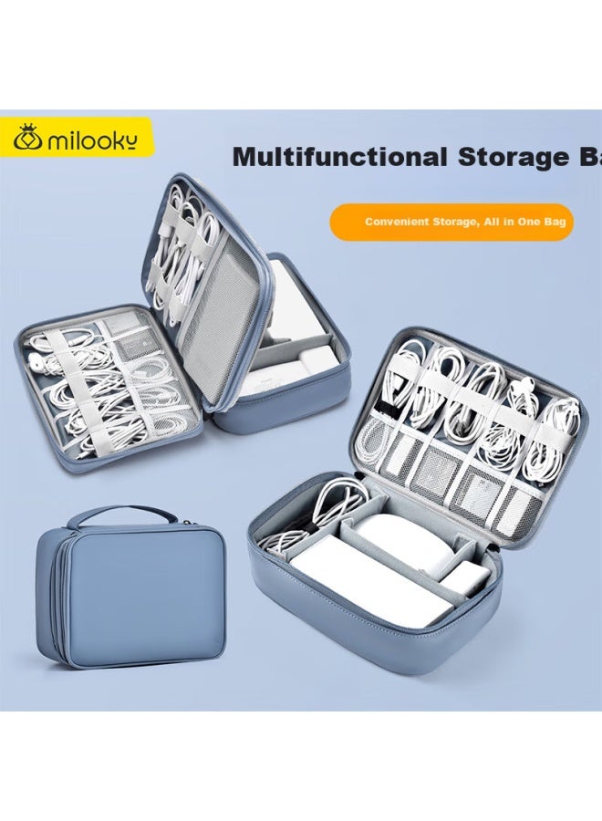 Diyi Workshop Daiyi Gongfang Digital Storage Bag, Multifunctional Large Capacity Storage, For Usb Drives, Usb Shields, Chargers, Ipad Pro 12.9, Projectors, Mice, Laptops, Protective Case, Portable Organizer Pouch - Image 3