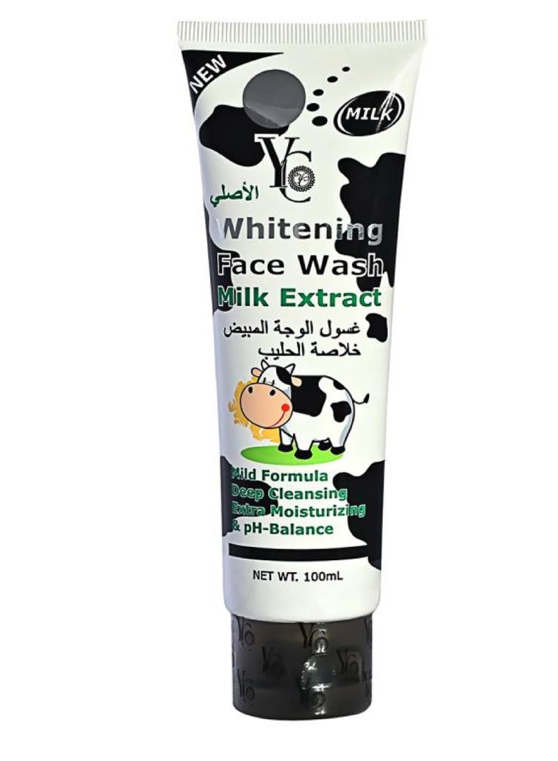 واي سي غسول الوجه المبيض بخلاصة الحليب 100 مل - Image 2