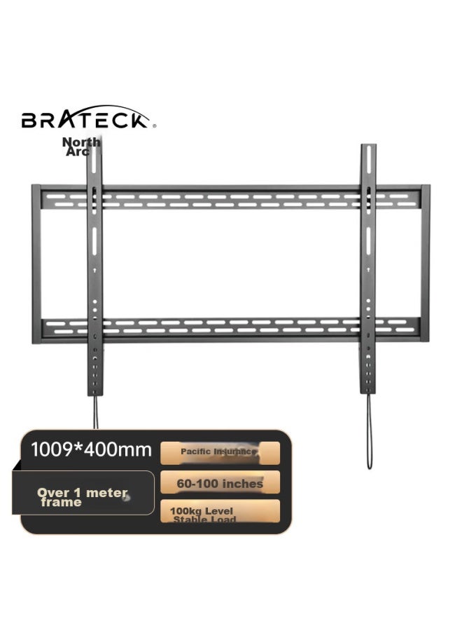 Brateck Beihu 60-100 Inch Redmi 98 Ultra-thin Tv Wall Mount Bracket, Wall-mounted Tv Bracket Mounting, 86 Xiaomi Hisense Huawei Sony 65/70/75/80/85 X39-96 - Image 1
