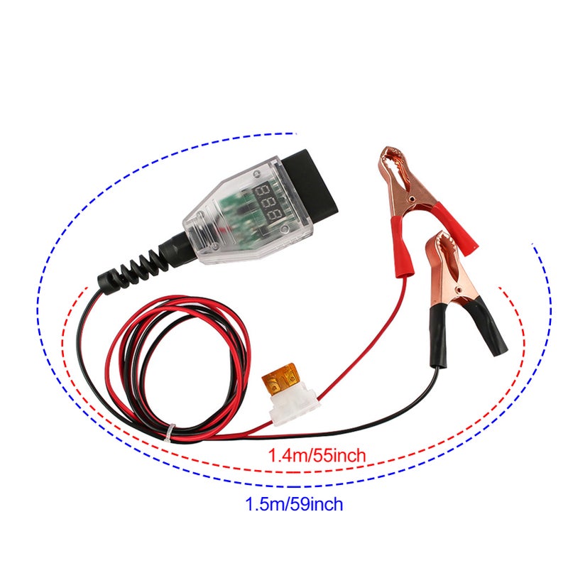 O-B-D Car Memory Saver Protection Connector O-B-D Battery Change Saver 12V Battery Replace Tools Power Off Protector Vehicle Battery Leakage Detective - Image 2