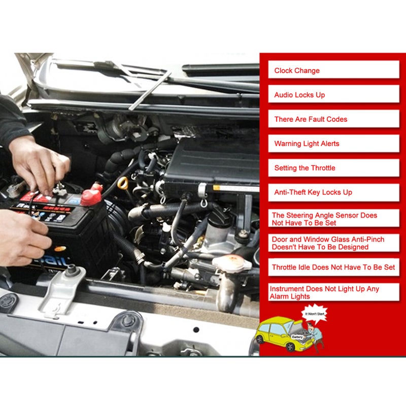 O-B-D Car Memory Saver Protection Connector O-B-D Battery Change Saver 12V Battery Replace Tools Power Off Protector Vehicle Battery Leakage Detective - Image 4