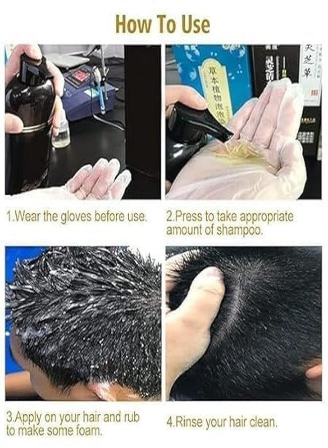 3 in 1 Hair Dye Instant Black Hair Shampoo for Women & Men, pack of 1 = 100 ml - Image 2
