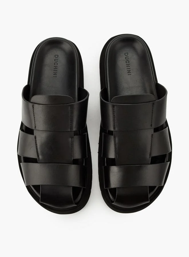 دوتشيني Men Leather Comfort Sandals