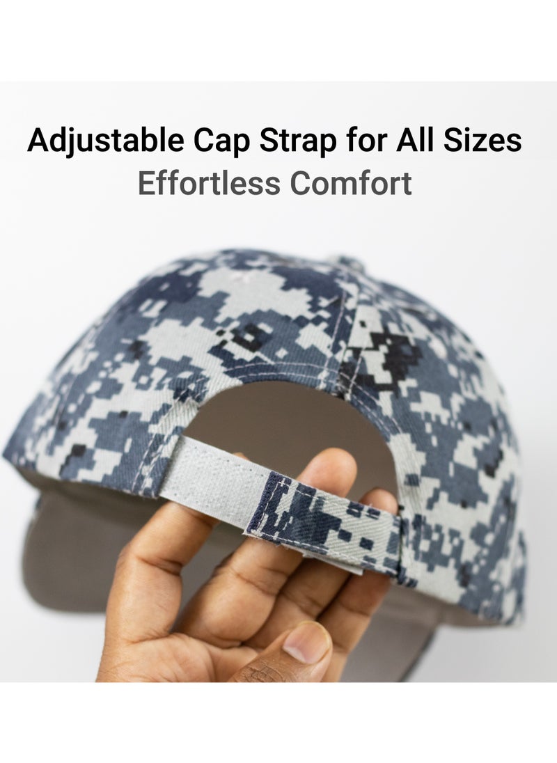 SARAOONT Men's Camouflage Baseball Cap - Army Military Camo Hat for Outdoor Sports, Tactical Cap for Hunting and Fishing - Unisex Design for Men and Women.  - Image 3