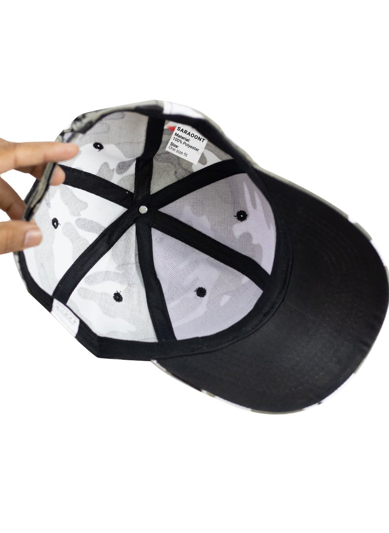 SARAOONT Men's Camouflage Baseball Cap - Army Military Camo Hat for Outdoor Sports, Tactical Cap for Hunting and Fishing - Unisex Design for Men and Women.  - Image 4