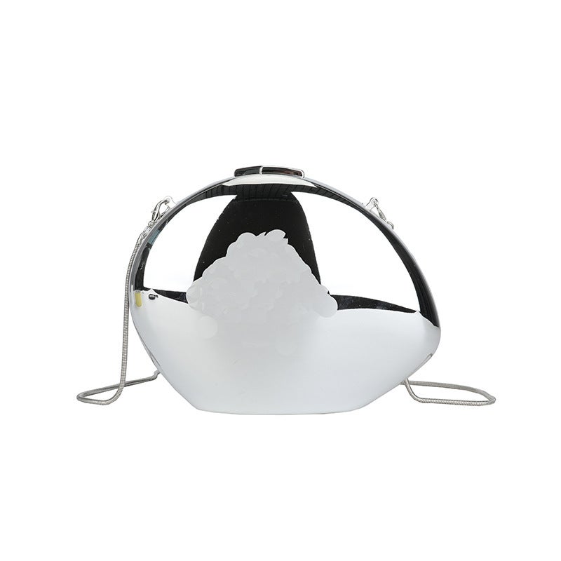 Fashion Acrylic Shell Shape Evening Shoulder Bag - Image 5