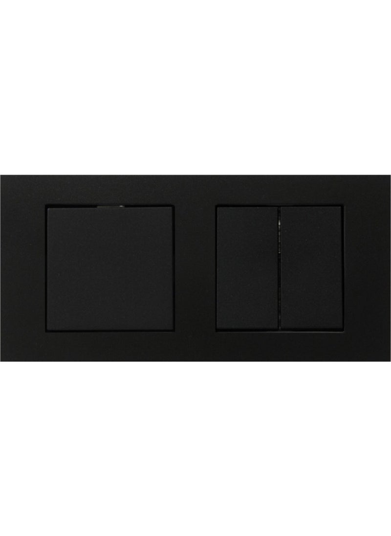 Ovivo Grano Black Set of 2 Switch + Commutator 