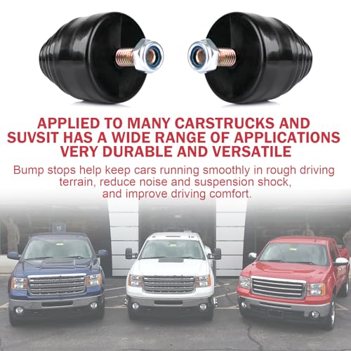 Tobaiwind Suspension Bump Stop 9.9101G Black Universal Bump Stops Kit for Cars, Trucks and Off-Road Vehicles- Pack of 2 - Image 2