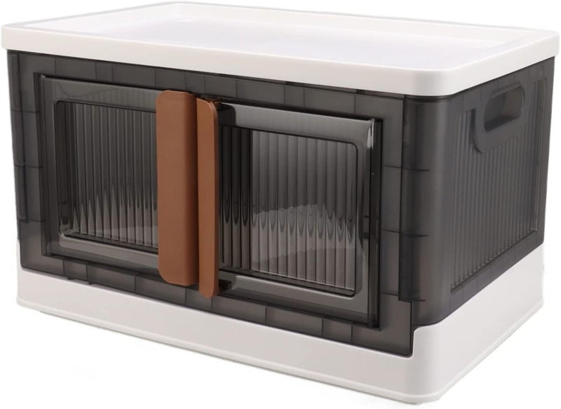 COYRASTH COYRASTH Plastic Cupboard Cabinet Storage Containers Plastic Shelves Organizer Folding Storage Box Collapsible Totes For Storage Stackable Under Bed Storage Container  - Image 5