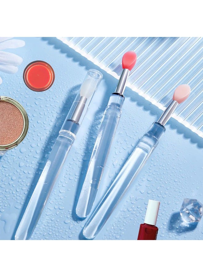 ELESDA Lip Brush, Silicone Lip Applicator Reusable 3PCS Lip Mask Applicator, Silicone Retractable Lip Gloss Balm Applicator Eyeshadow Lip Scrub Brush Applicators Disposable - Image 5