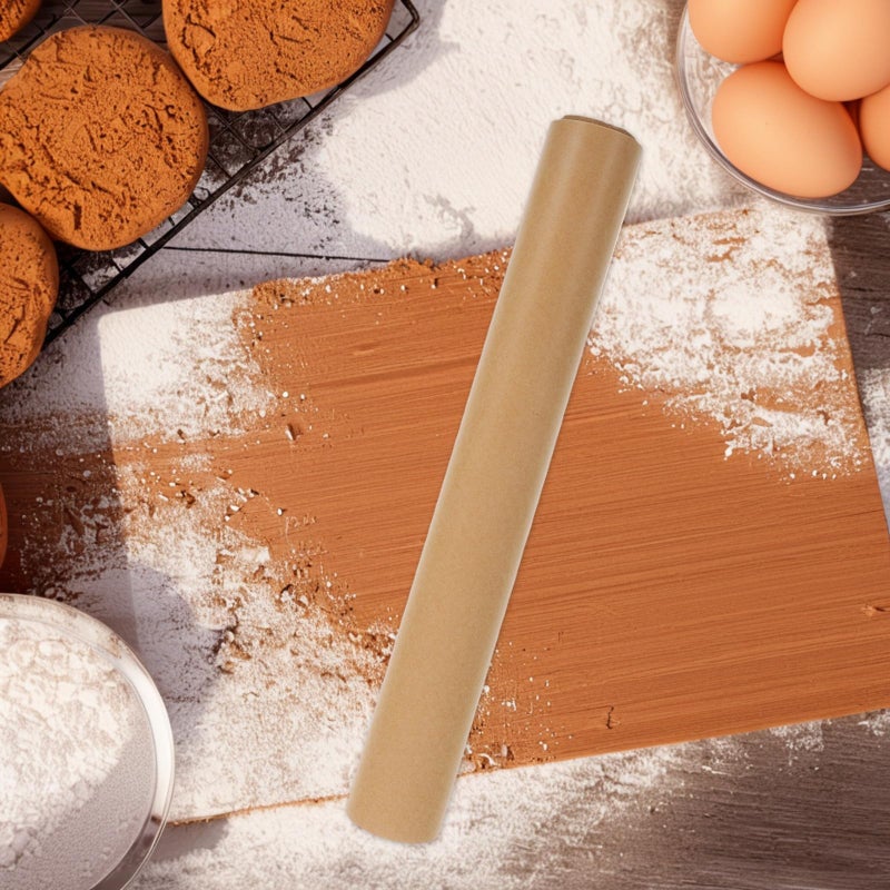 Natural Wood Color Parchment Paper Roll 30cm X 10m Non Stick Oven Baking Sheets - Image 5