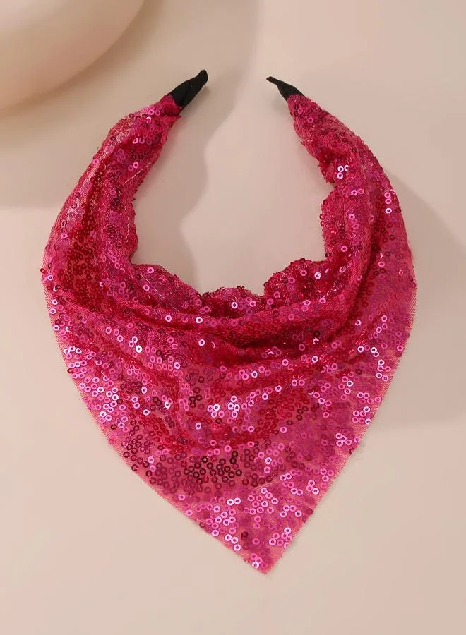 تايك تو Girls Dark Pink Sequin Headband