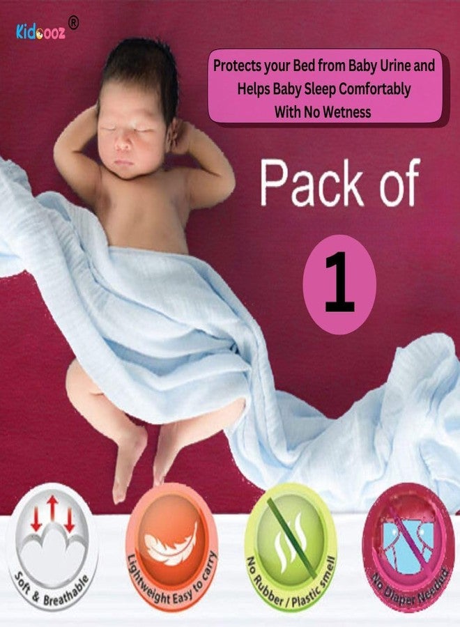 Kidoooz Anti-Piling Fleece Extra Absorbent Instant Dry Sheet for Baby, Baby Bed Protector, Waterproof Sheet (1, Red, Large) - Image 2