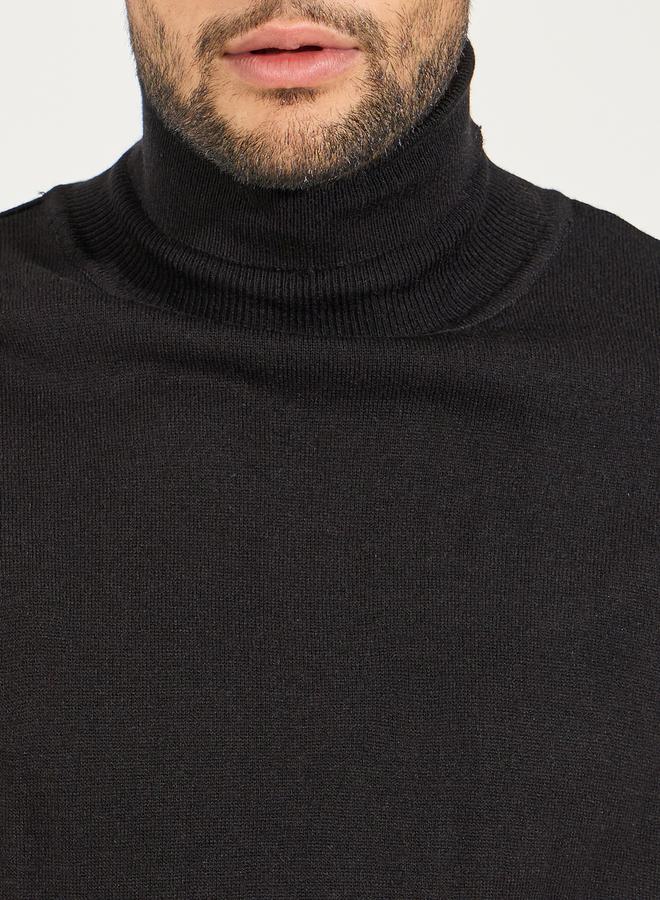 ستايلي سويتر بقصة مريحة وياقة عالية - Image 4