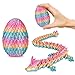 Olee Odee Small Dragon Eggs with Dragon Inside 3D Printed Surprise Funny Gifts for Kids Articulated Dragon Fidget Toys for Adults Executive Desk Toys Office Room Dcor Pastel Rainbow - Image 2
