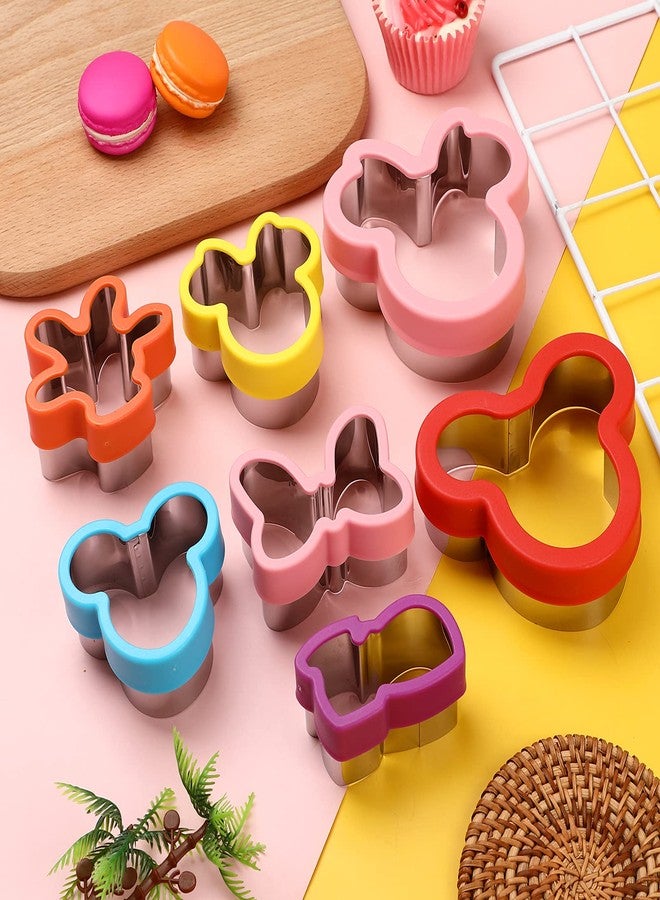 Magigift Multicolor 7-Piece Cookie Cutter Set - Head, Bow, Shoes, Gloves Shapes - Stainless Steel, Dishwasher Safe - Image 3