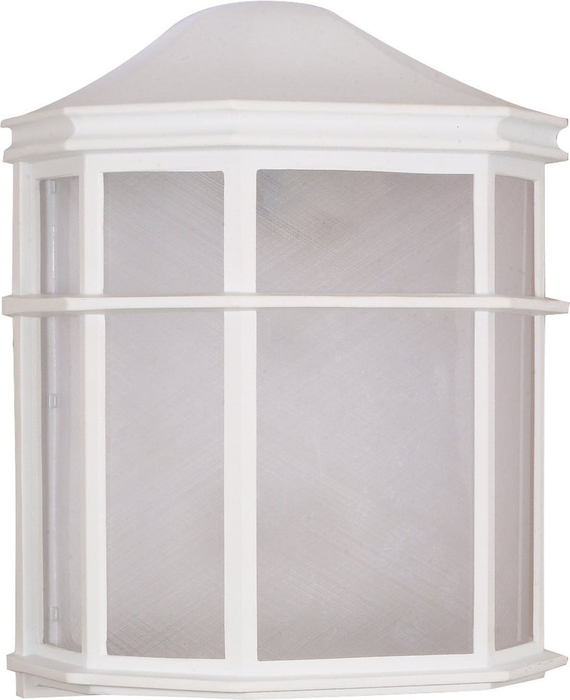 Nuvo Lighting 60/537 Traditional One Light Outdoor Wall Mount from Cage Lantern Collection in White Finish - Image 5