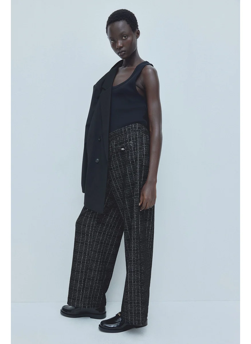 اتش اند ام Bouclé-Jersey Trousers