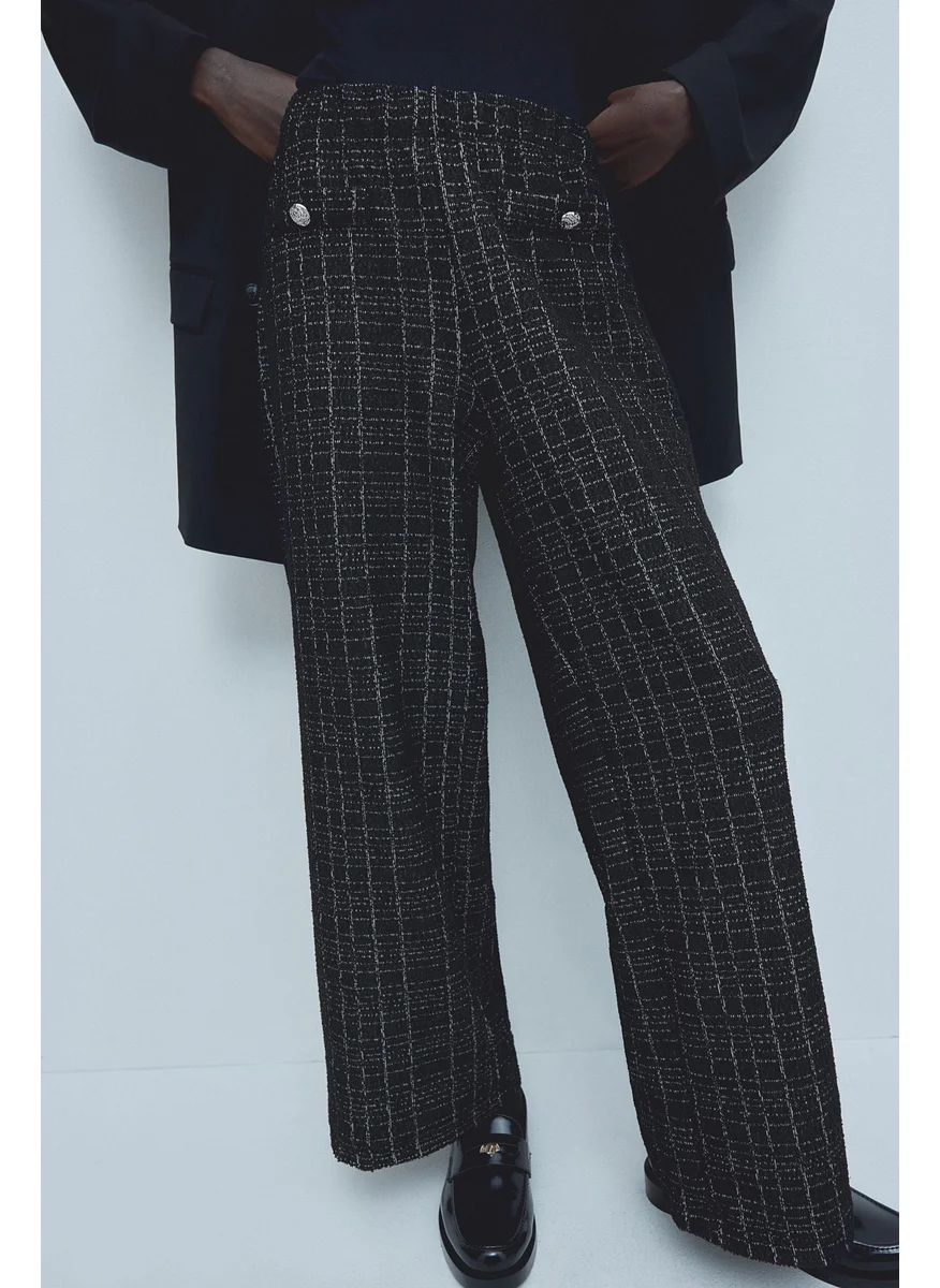 اتش اند ام Bouclé-Jersey Trousers