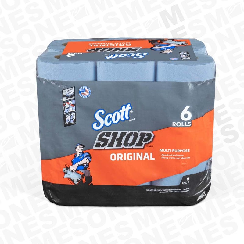 Scotts Kimberly Clark 75146 Blue Shop Towels On A Roll Bundle44; 6 Pack - Image 4