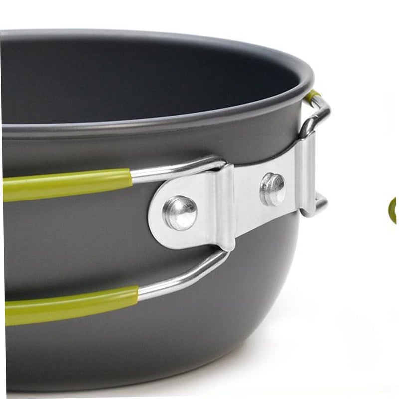 Aluminum Camping Cookware Set Portable Pot Pan For Outdoor Backpacking Hiking - Image 4