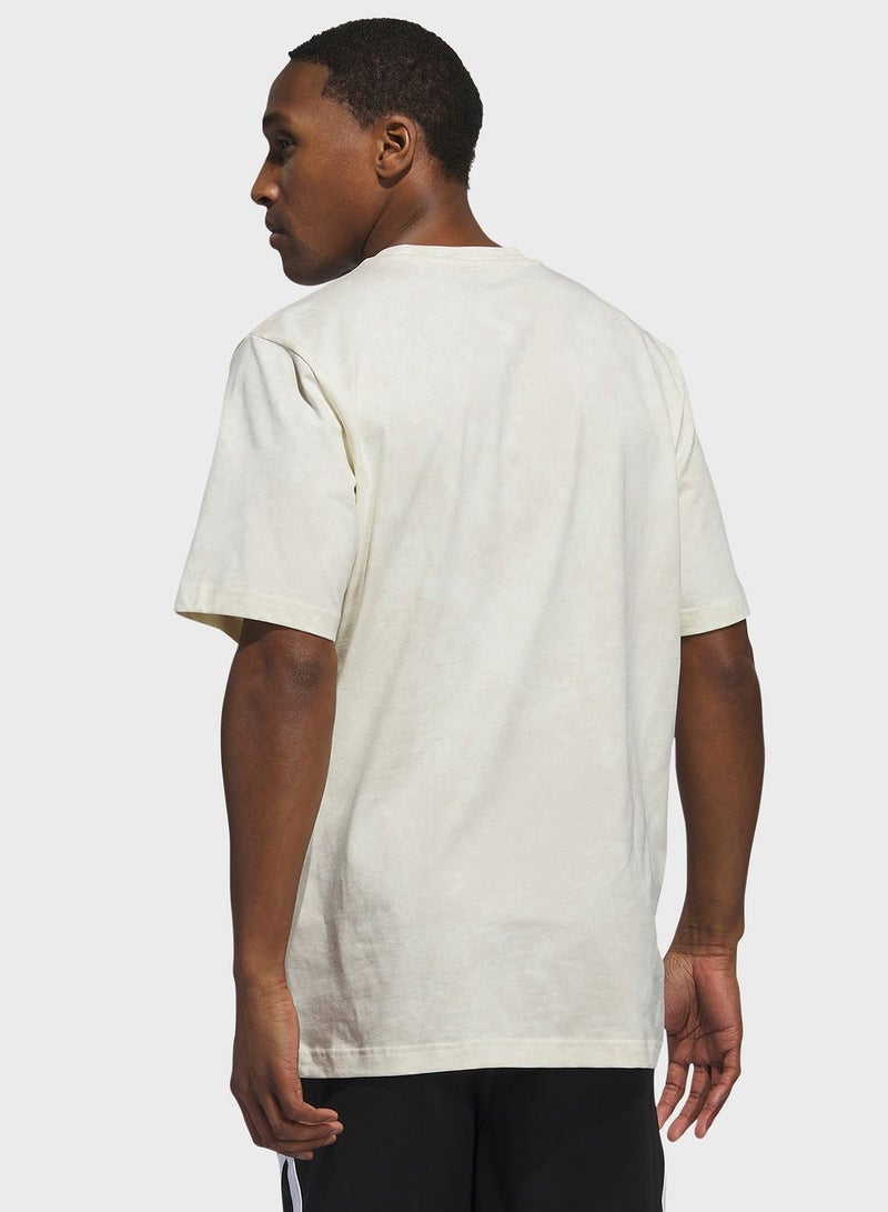 Adidas Worldwide Hoop Aop Graphic T-Shirt  - Image 2