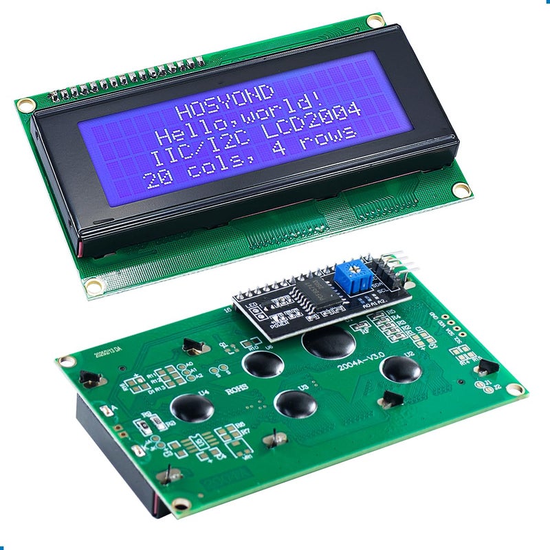Hosyond 3pcs IIC I2C 2004 LCD Module 20x04 LCD Screen Module Display for Arduino Raspberry Pi - Image 2