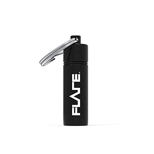 FLARE AUDIO Capsule Black - Tough Lightweight Aluminium, Water-proof, Keychain - Image 1