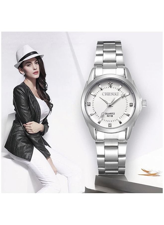 Chenxi - Women's Classic Wrist Watch  Silver/White - Image 1