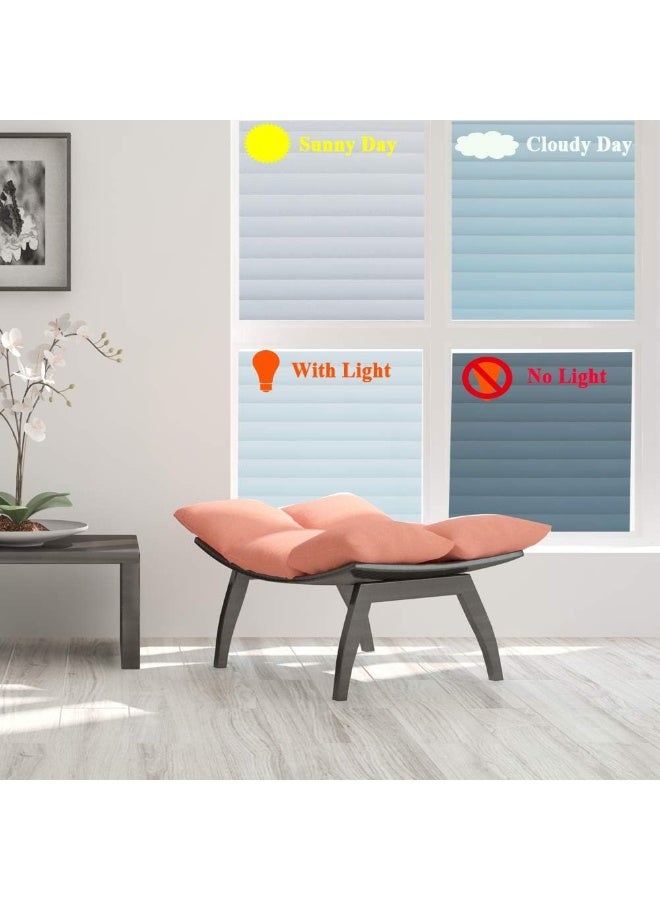 Mikomer Privacy Blinds Window FilmStained Glass Door FilmStatic Cling Window TintHeat Control Anti UV Removal Window Cling for Office and Home35 inches by 787 inches - Image 5