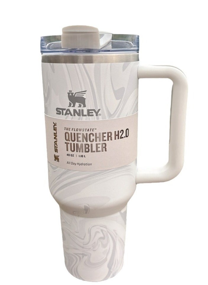 STANLEY Quencher H2.0 FlowState Stainless Steel Vacuum Insulated Tumbler with Lid and Straw for Water, Iced Tea or Coffee, Smoothie and More 40oz/1.18l